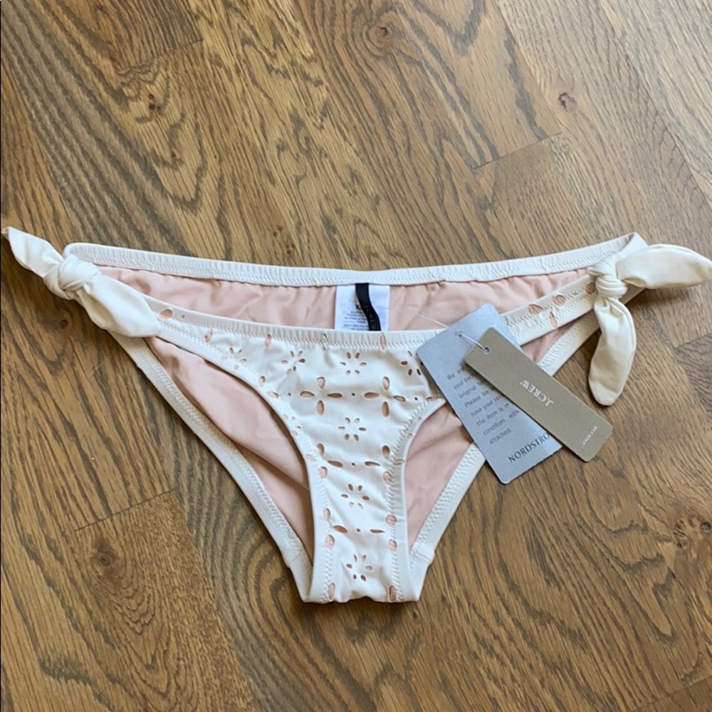NEW J.Crew Ivory Bikini Bottoms, XXS